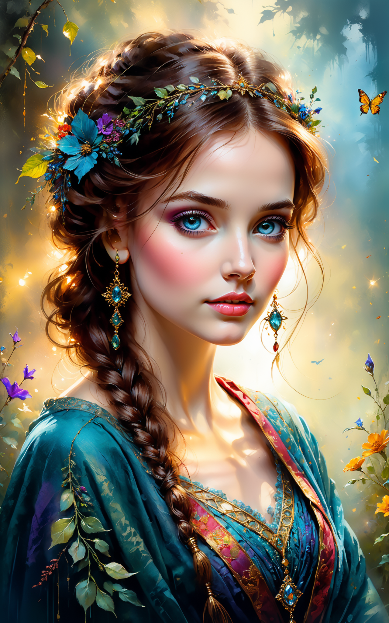 06709-506902073-portrait of a beautiful woman, style by Thomas Kinkade+David A. Hardy+Carne Griffiths+Mandy Disher, key light reflecting in eyes.png